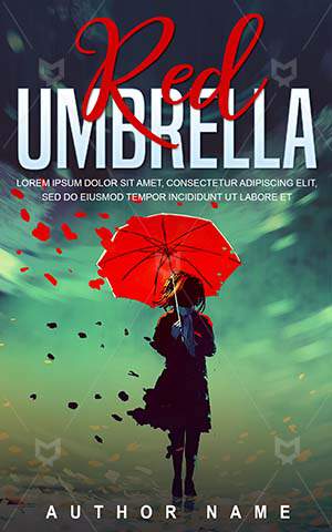 Fantasy-book-cover-Illustration-fantasy-woman-red-umbrella
