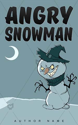 Children-book-cover-snowman-angry-kids