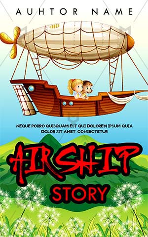 Children-book-cover-airship-kids-story