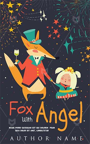 Children-book-cover-fox-angel-kids-story-party