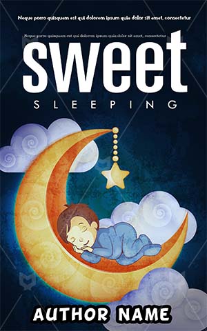 Children-book-cover-moon-sleeping-sky