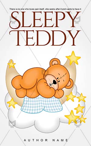 Children-book-cover-sleepy-teddy-kids