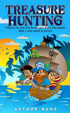 Children-book-cover-treasure-hunting-kids