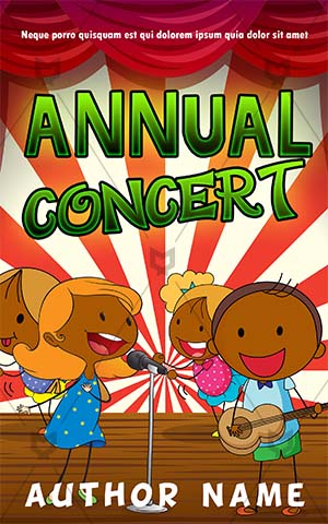 Children-book-cover-kids-school-music-sing-concert
