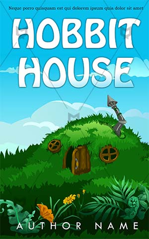Children-book-cover-kids-story-hobbit-nature-home