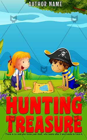 Children-book-cover-hunting-kids-treasure