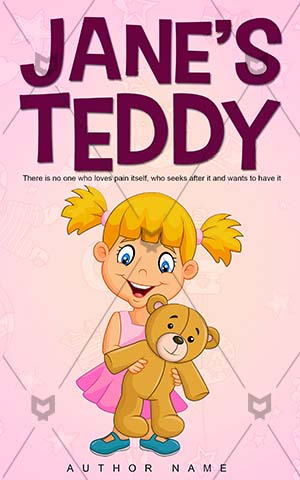 Children-book-cover-teddy-Jane-cartoon