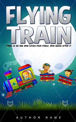 Children-book-cover-flying-kids-train