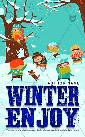 Children-book-cover-winter-play-enjoy