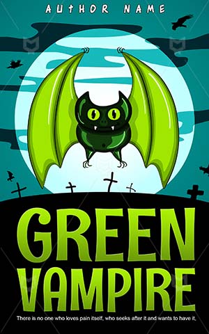 Children-book-cover-vampire-green-scary
