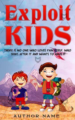 Children-book-cover-adventure-kids-cartoon