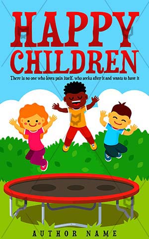 Children-book-cover-happy-cartoon-children