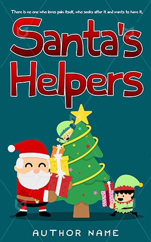 Children-book-cover-cartoon-helper-santa