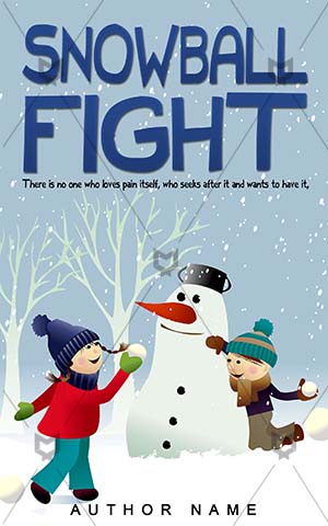 Children-book-cover-snowball-kids-fight