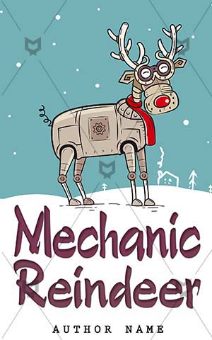 Children-book-cover-mechanic-reindeer-kids