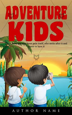 Children-book-cover-kids-adventure-cartoon