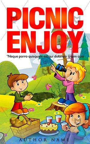 Children-book-cover-picnic-kids-enjoy
