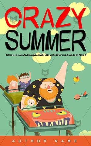 Children-book-cover-summer-enjoy-cartoon