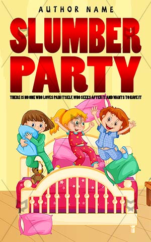 Children-book-cover-kids-slumber-party