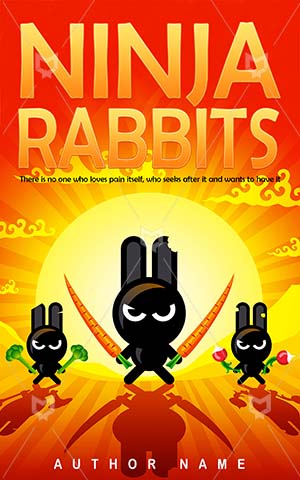 Children-book-cover-kids-ninja-rabbits