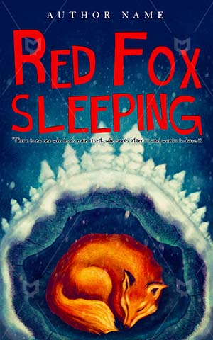 Children-book-cover-fox-sleeping-kids