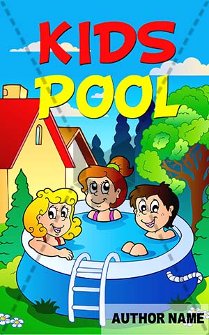 Children-book-cover-pool-kids-playing