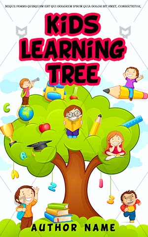 Children-book-cover-Coloring-Book-Covers-Kids-Education-Learning-Playing-Playground-Tree-Magic