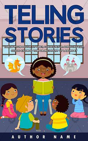 Children-book-cover-Group-Stories-Kids-Clip-art-Fairy-tale-Cute-Reading-Happy-Class-Storytelling-Read-Listen