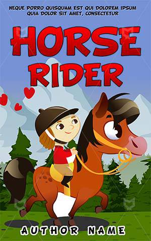 Children-book-cover-horses-horse-and-kid-design-kids-story