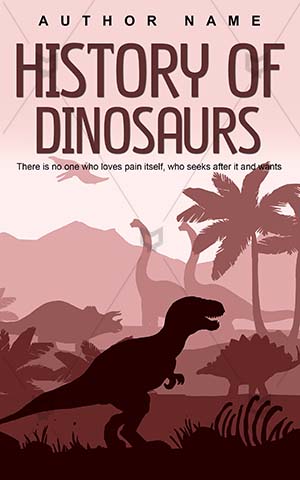 Children-book-cover-Illustration-Dino-Dinosaurs-Dinostory-Vector-History-Historical-design-Extinction-Kids-Jurassic