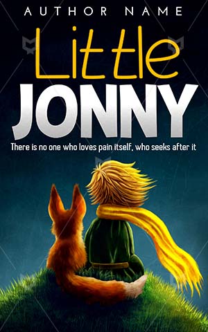 Children-book-cover-Illustration-Little-Book-for-kids-Color-Boy-Cartoon-Childhood-design-Wonderland-Fairy-tale-Fox-Story
