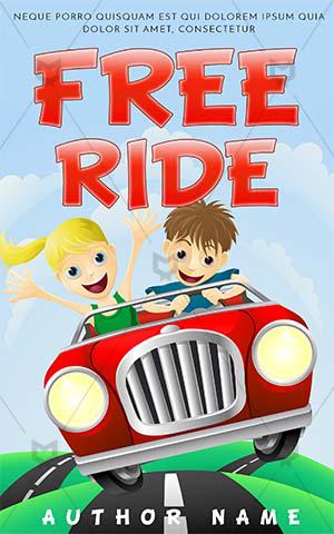 Children-book-cover-kids-story-children-playing-red-car