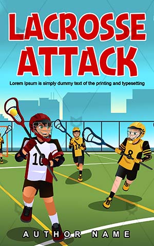 Children-book-cover-Kids-Playing-Sport-Lacrosse-Cover-design-for-kids-Vector-Ball-Team-Play-Cartoon-covers-Players-Game