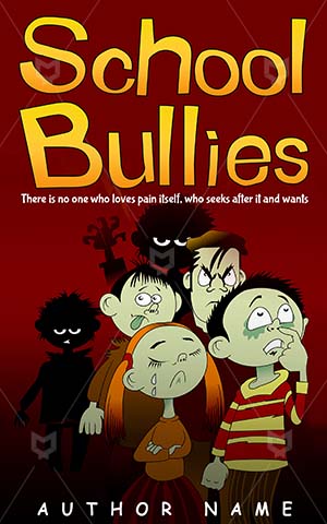 Children-book-cover-Kids-School-Bullies-Clip-art-Cover-design-for-kids-Rascal-Misbehaved-Lifestyle-Student-Bad-Illustration