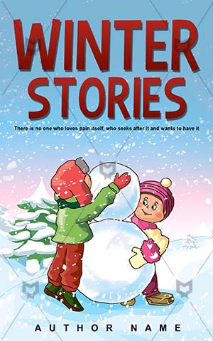 Children-book-cover-Snowmen-Winter-Kid-covers-Vector-Snow-Play-Xmas-ideas-Outdoor-Happy