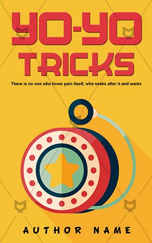 Children-book-cover-Yo-yo-Game-Enjoyment-Book-design-kids-Tricks-Spin-Vector-Toy-Illustration-Child-Fun