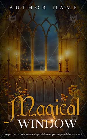 Fantasy-book-cover-window-candles