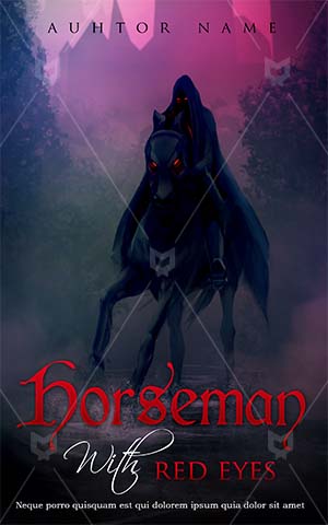 Fantasy-book-cover-scary-red-eyes-horse-knight