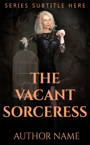 Fantasy-book-cover-Sorcerer-lady-Vacant-magic-cage
