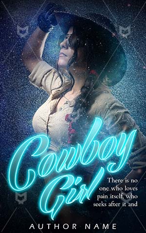 Fantasy-book-cover-Girl-Cowboy-Female-Premade-covers-fantasy-Women-Snow-Hat-Western-Sheriff