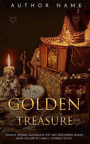 Fantasy-book-cover-golden-treasure-magical