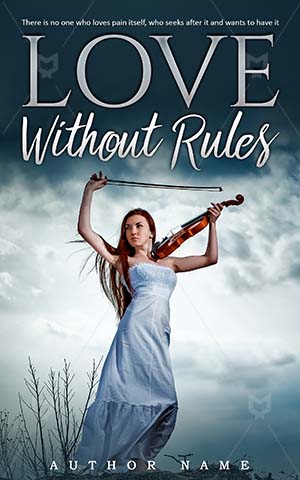 Fantasy-book-cover-Violin-Leisure-Rules-Love-Tender-love-Girl-Outdoor-Red-haired-Hair-Sky-Beautiful-Holding-Woman-Twilight-Body-Music