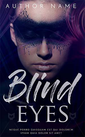 Fantasy-book-cover-woman-beautiful-girl-face-paint-blind-men-faceless