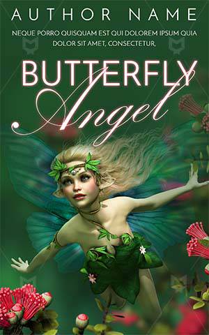 Fantasy-book-cover-woman-beautiful-girl-face-paint-gothic-kids-story-angel