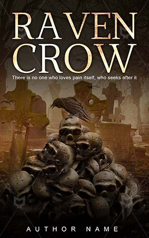 Horror-book-cover-skulls-raven-crow