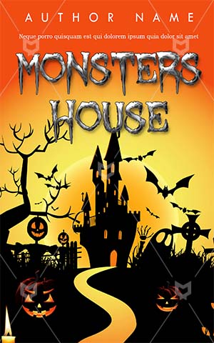Horror-book-cover-halloween-haunted-house-pumpkin-scary