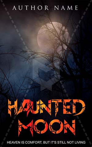 Horror-book-cover-scary-night-alone-ghost-Haunted-moon-halloween