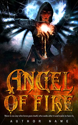 Horror-book-cover-Angel-Scary-Fire-dark-tumblr-Illustration-Fantasy-Night-Flame-Cottage-Magic-Artwork-Gothic-Blaze-Spell