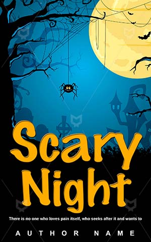 Horror-book-cover-Halloween-Night-Blue-Vector-Nightmares-Dark-Moon-Evil-Scary-Spooky-covers