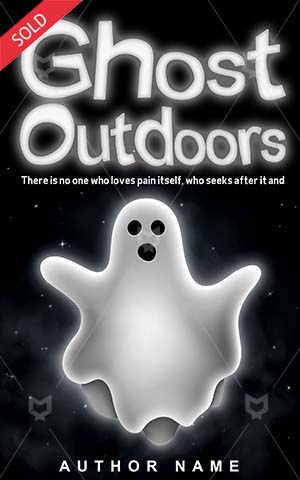 Horror-book-cover-Outdoors-Ghost-Fun-White-design-Vector-Dark-Silhouette-Halloween-Costume-Fear-Spooky